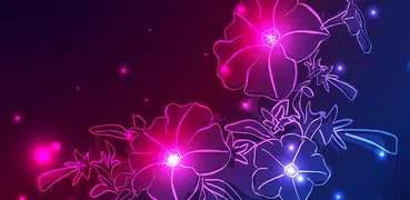 Neon Flower Live Wallpaper