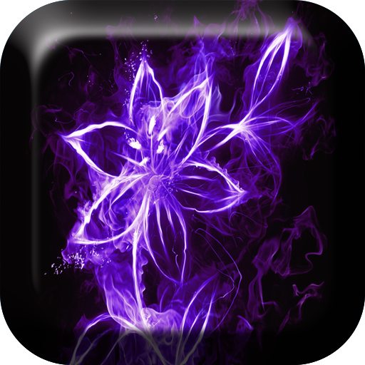 Neon Flowers Live Wallpaper