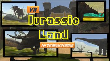 VR  Jurassic Land,cardboard poster