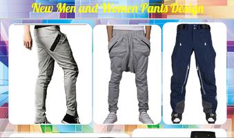 Design de pantalons pour hommes et femmes neufs Affiche