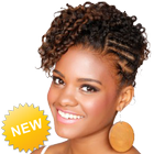 Nouvelle coiffure beauté africaine icône