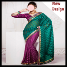 New Design Saree Fashion India أيقونة
