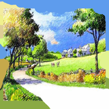 Drawing Scenery Nature icono