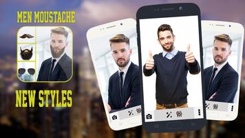 Men moustache - new styles Affiche