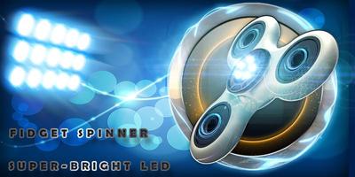 Fidget Spinner Super-Bright LED Poster