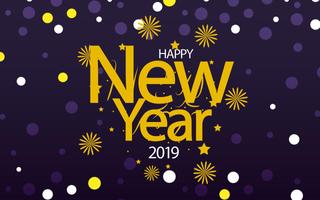 New Year 2019 Live Wallpaper ภาพหน้าจอ 1