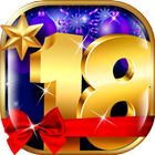 Neujahr Aufkleber Zeichen