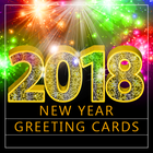 2018 Ano Novo Cartões ícone