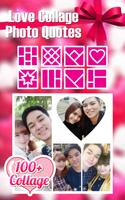 Love Collage Photo Quotes Affiche