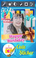 برنامه‌نما Happy Birthday Photo Editor+ عکس از صفحه