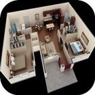 Nieuwe 3D Home Plan-ideeën-icoon