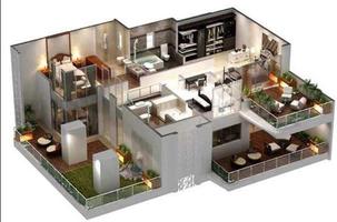 Nieuwe 3D Home Plan-ideeën-poster