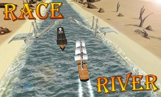 Turbo River Racing Ship 3D capture d'écran 2