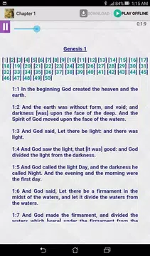 Screenshot 3 for Bible Audio Niv