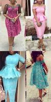 ASO EBI Nigerian Lace Short Gown Styles Affiche