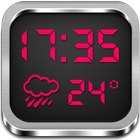 Night Clock Weather Widget icône