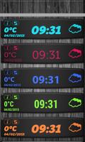 Night Clock Weather Widget capture d'écran 1