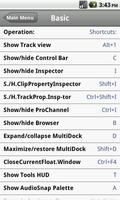 Shortcuts for Cakewalk Sonar capture d'écran 3