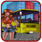 City Coach Bus Parking School – 2018 Simulator Pro آئیکن