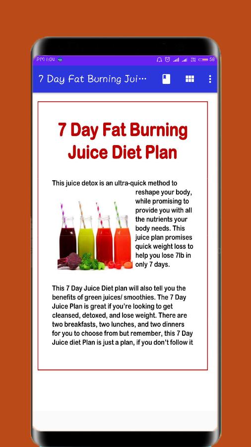 7 day smoothie weight loss diet plan