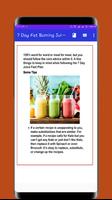 7 Day Fat Burning Juice Diet Plan ภาพหน้าจอ 2