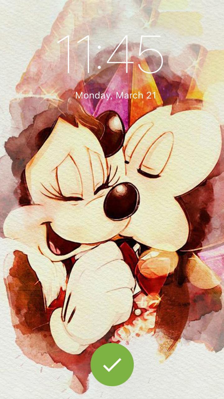 Mickey Minnie Mouse Pin Lock Screen Wallpaper For Android
