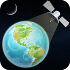Global Satellite Vivre Météo Prévoir Terre Carte icône
