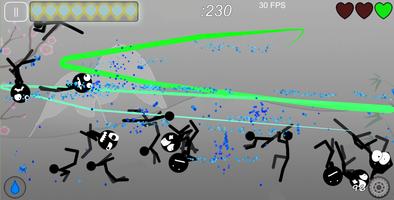 پوستر Stickman Ninja Slice