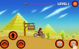 Bike Man Race HiLL Spider Climbing Game скриншот 1
