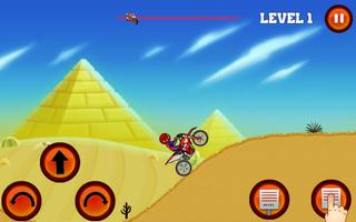 Bike Man Race HiLL Spider Climbing Game скриншот 2