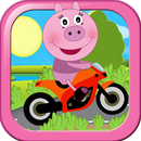 Pig Bike Racing pePPa climb Game Hill APK