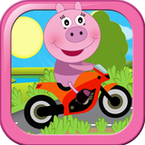 Pig Bike Racing pePPa climb Game Hill icône