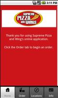 Supreme Pizza and Wings الملصق