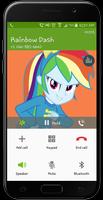 Fake Call From Rainbow Dash - little pony captura de pantalla 3