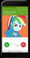 Fake Call From Rainbow Dash - little pony captura de pantalla 2