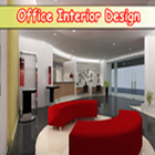 Office interior design icon