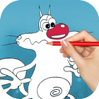 Oggy Coloring Game icône