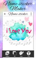 Style Name Sticker Maker poster