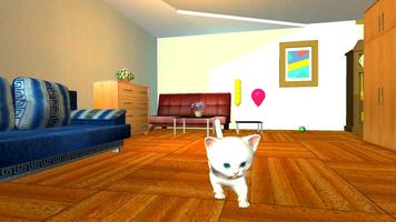 Lovely Kitty Cat Virtual Pet imagem de tela 1