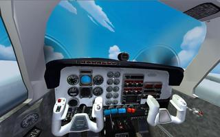Flight Sim Airplane Pilot Inst Affiche