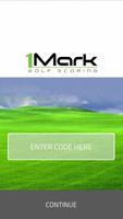 1Mark Golf Scoring Plakat