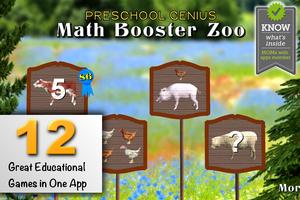 Preschool Math Booster Zoo постер