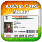Fake Adhar Card Maker : Online Aadhar Card Update icône