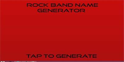 Rock Band Name Generator poster
