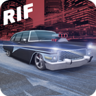 Racing in Flow - Retro icon