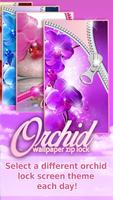 Orchid Flower Wallpaper Zip Lock 포스터