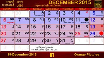 Myanmar Calendar imagem de tela 1