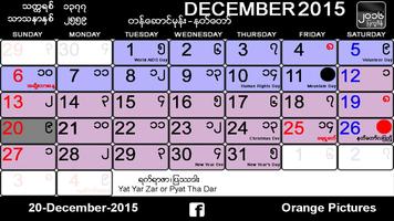 Myanmar Calendar capture d'écran 2