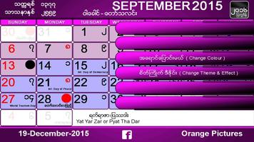 Myanmar Calendar capture d'écran 3