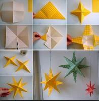 Оригами цветок Инструкция постер